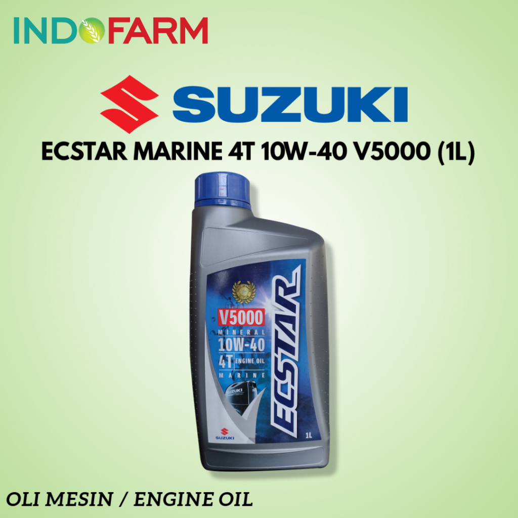 Jual OLI MESIN SUZUKI ECSTAR MARINE 10W-40 SJ (1L) / oli outboard V5000 ...