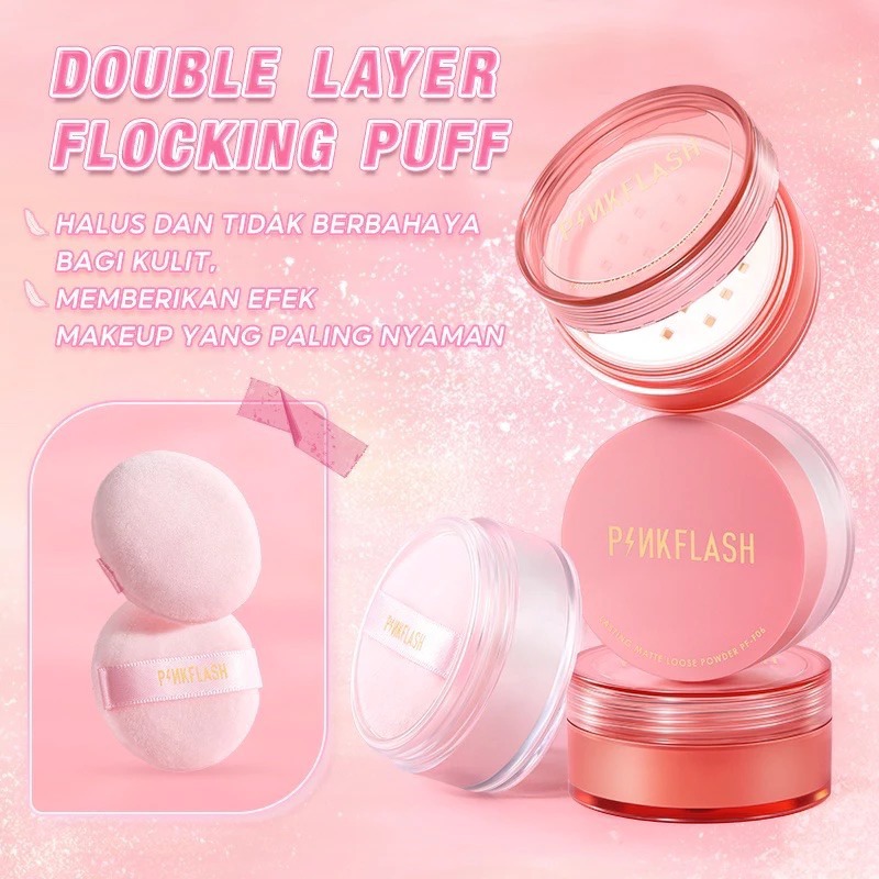 Jual Pinkflash Lasting Matte Loose Powder | Shopee Indonesia