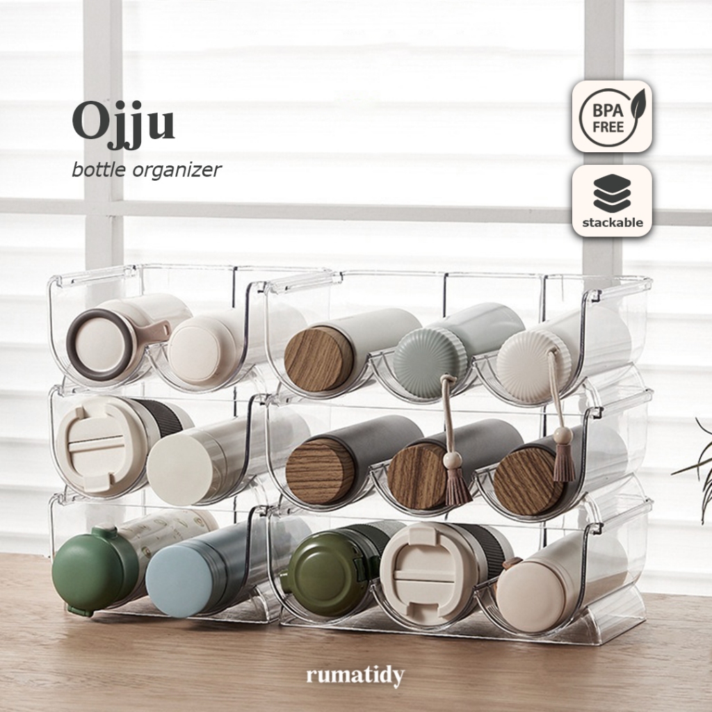 Jual 【RUMATIDY】OJJU Tempat Tumbler Bottle Organizer Tempat Penyimpanan ...