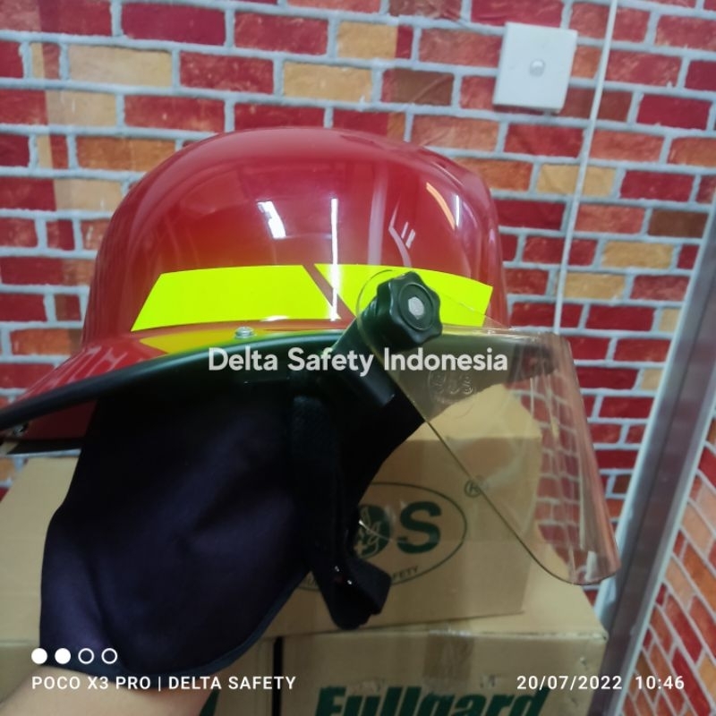 Jual Helm Safety Pemadam Kebakaran SOS FULLGARD ORIGINAL Fireman Helmet ...