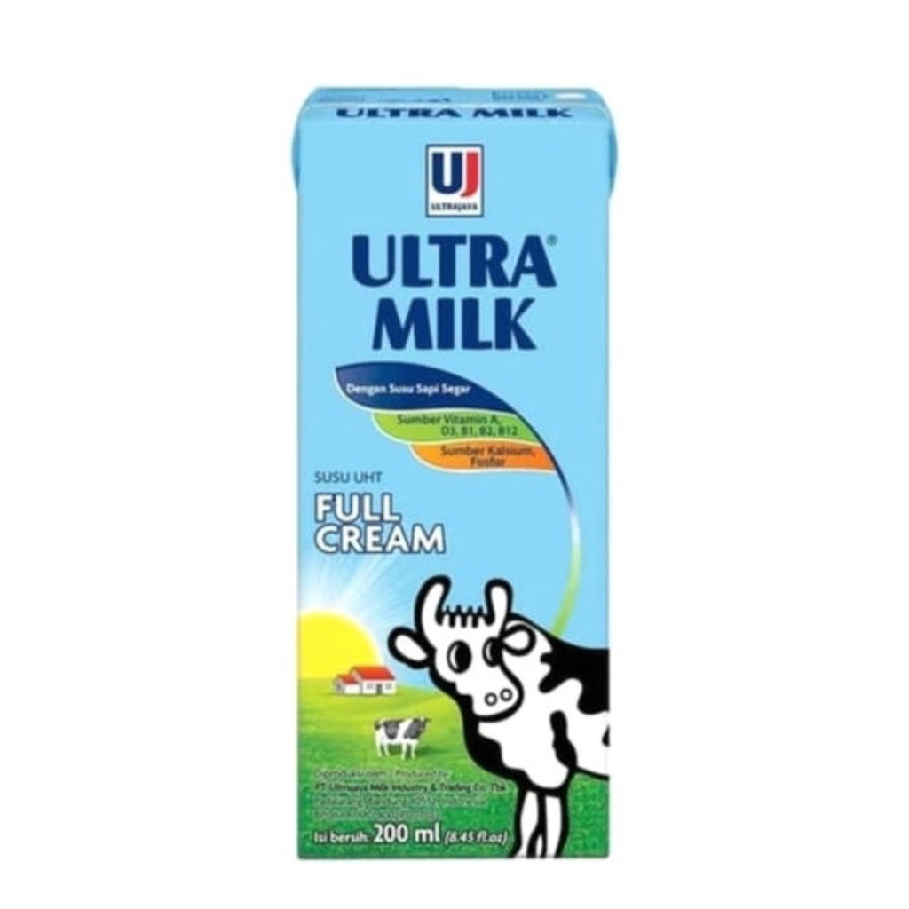 Jual Susu UHT Ultra Milk Full Cream 200ml | Shopee Indonesia
