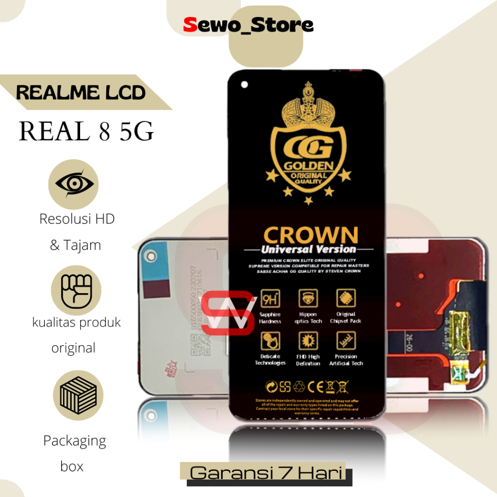 Jual LCD TOUCHSCREEN REALME 8 5G / V13 / Q3 / Q3i / RMX3241 ORIGINAL ...