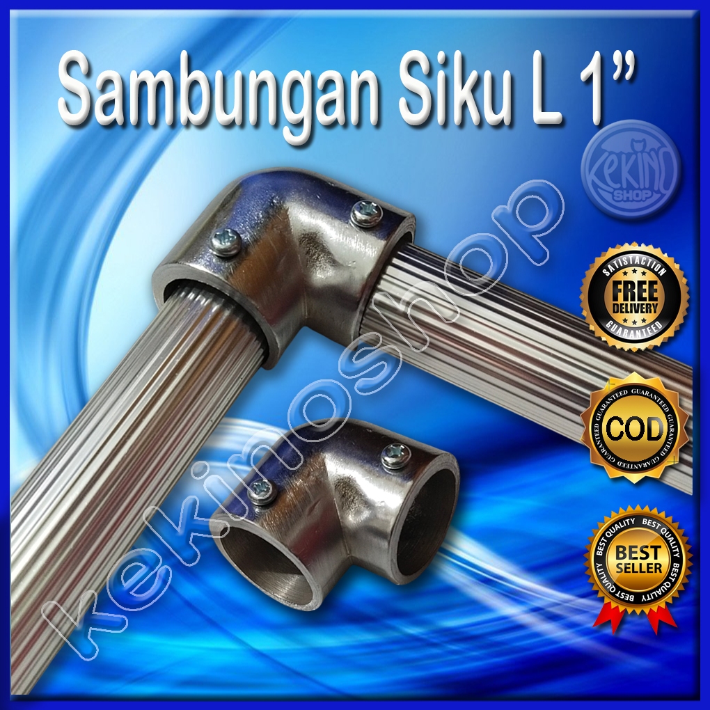 Jual Sambungan Siku Rel / Rell / Rail Batang Gorden Rollet | Shopee ...