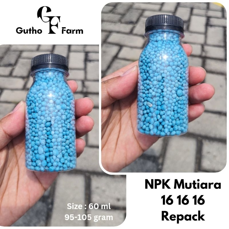 Pupuk Wajib NPK Mutiara Meroke 16 16 16 Repack Botol 60ml