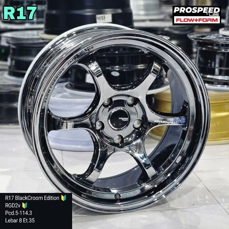 Jual velg advan racing rg d2 ring 17 untuk hrv terios xpander civic ...