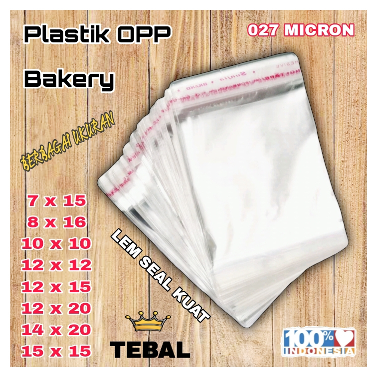 Jual PLASTIK OPP ROTI BAKERY / PLASTIK LEM SEAL OPP BENING TEBAL 027 ...