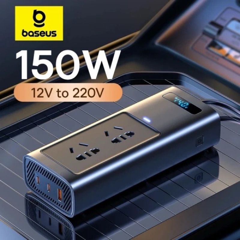 Jual BASEUS 150W CAR INVERTER DC 12V TO AC 220V AUTO POWER INVERSOR ...