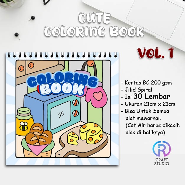 Jual Coloring Book Activity Buku Mewarnai Anak Remaja Dewasa Aesthetic