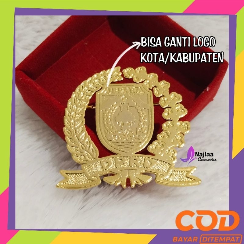 Jual Pin bros DPRD Custom kota kalian || bros DPRD lapis emas magnet ...