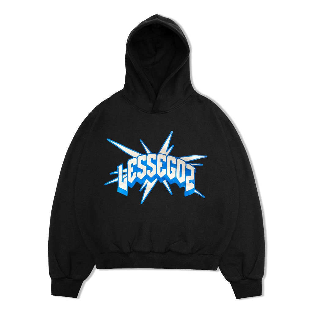 Jual Lessegos Hoodie Boxy Fit Hazel Hitam | Shopee Indonesia