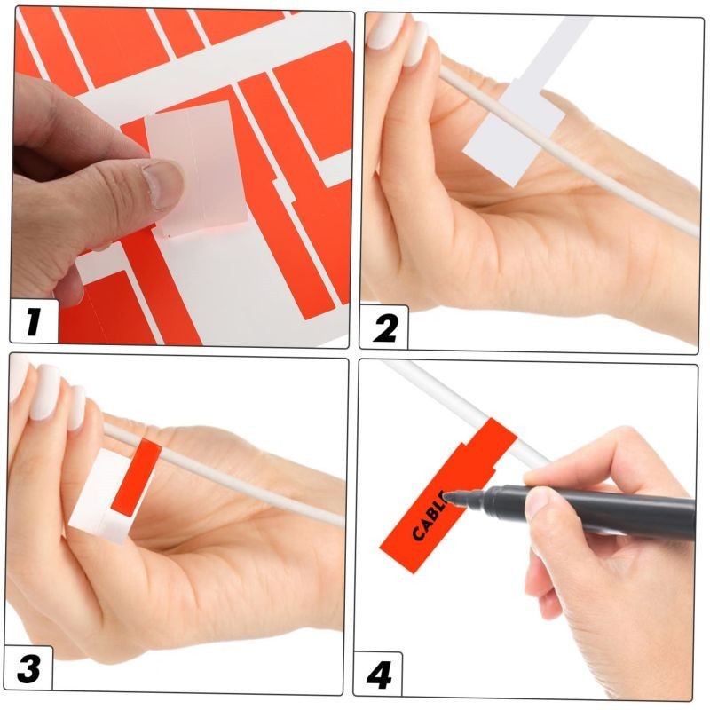 Jual Label Penanda Kabel Cable Label Air Stiker Label Kabel Jaringan ...