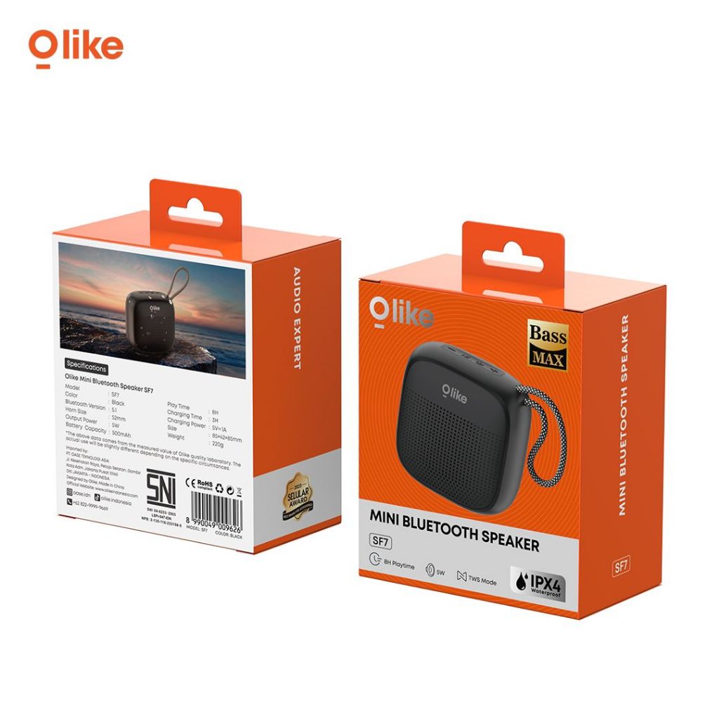 Jual OLIKE SF7 Mini Wireless Bluetooth Speaker Portable TWS