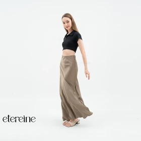 ETEREINE Rok Satin Azalea 110CM Rok Satin Panjang 110cm Wanita Size S Sampai 3XL