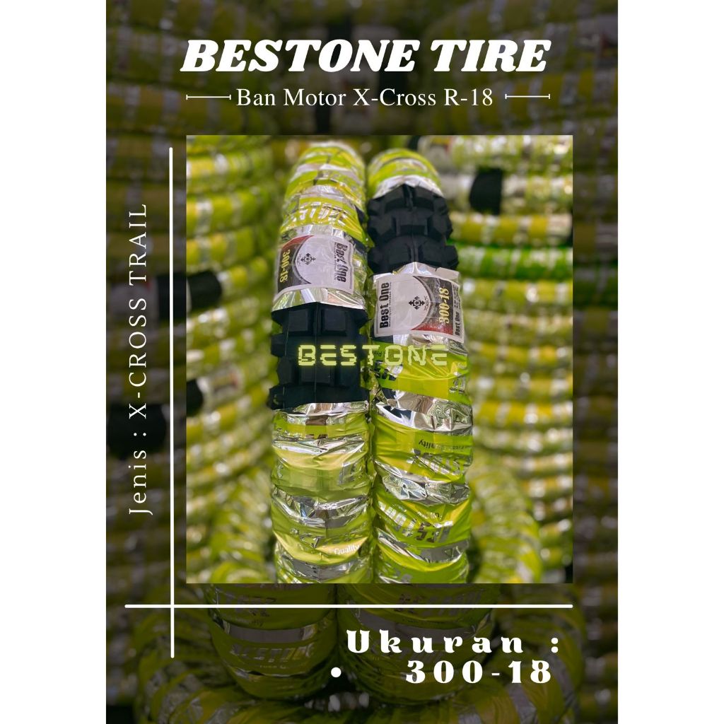 Jual (X-CROSS R18-300) Ban Motor X-Cross Ring 18 Ukuran 300-18 Cros ...