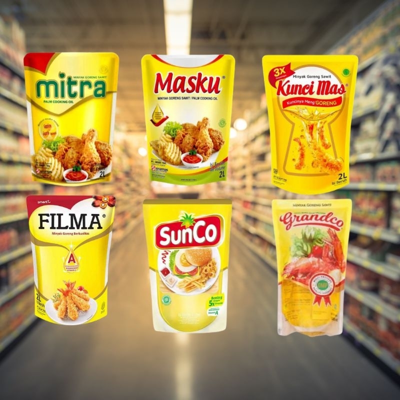 Jual Minyak Goreng RANDOM Pouch 2 ltr /SUNCO/MITRA/MASKU/FILMA/KUNCIMAS ...
