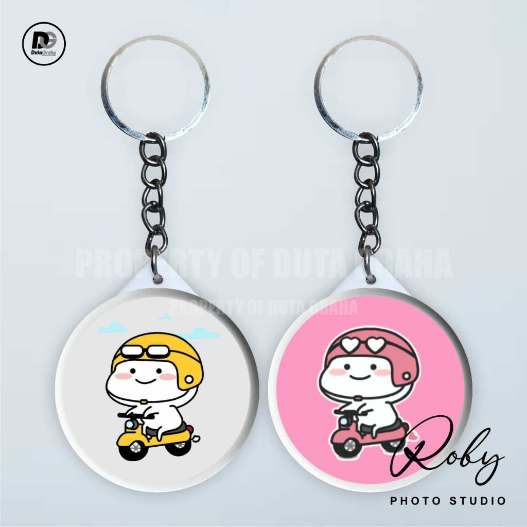 Jual [KEYRING PRESS] PENTOL WHATSAPP STICKERS Gantungan Kunci Keychain ...