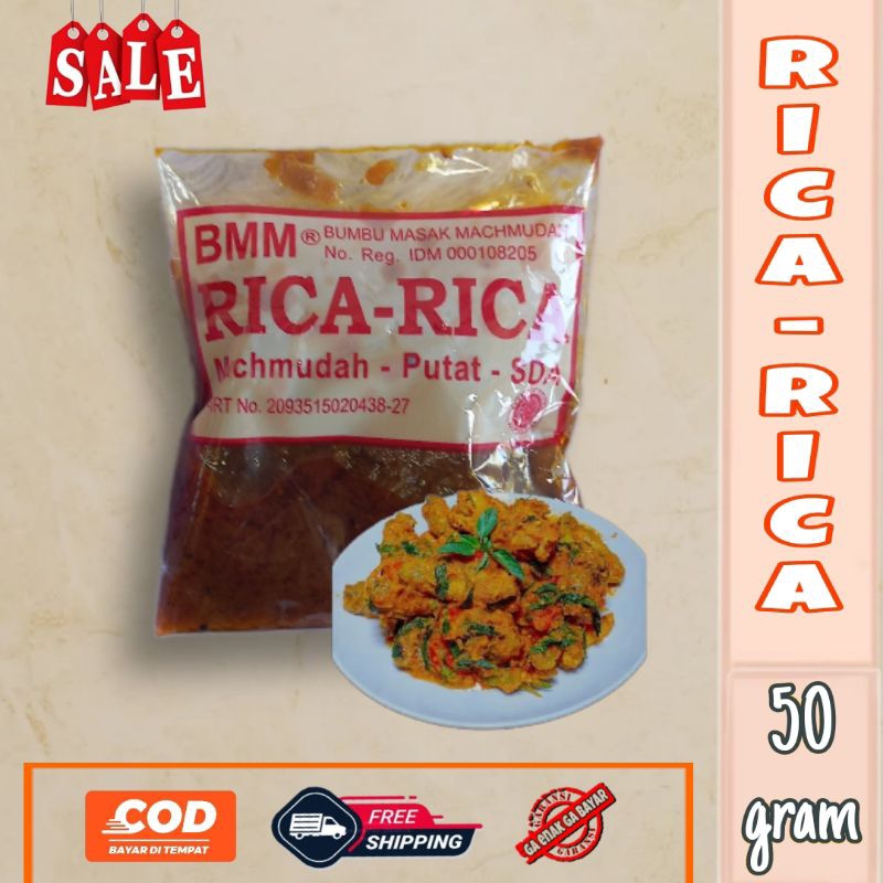 Jual Bumbu rica-rica machmudah BMM 50gr rica ayam, bebek, mentok ...