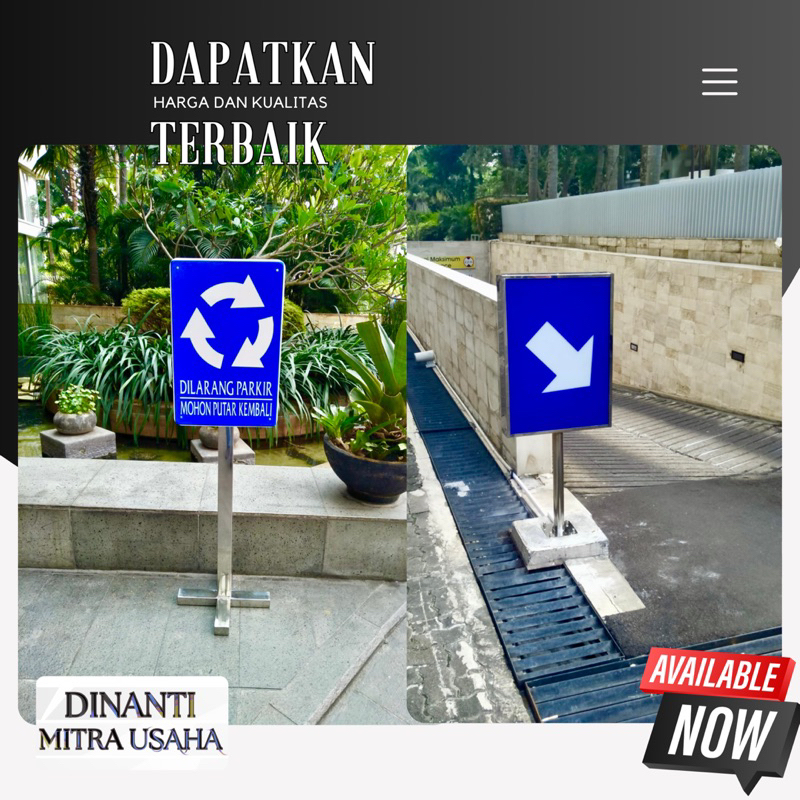 Jual Plang Rambu PANAH/ARAH BIRU (Bisa Custom) | Shopee Indonesia