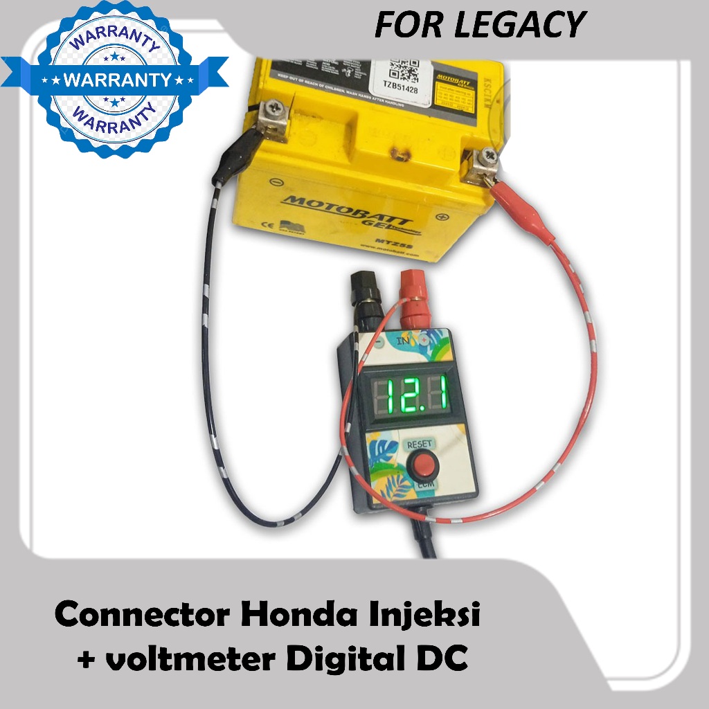 Jual DLC short Connector Honda Injeksi + voltmeter Digital DC | Shopee ...