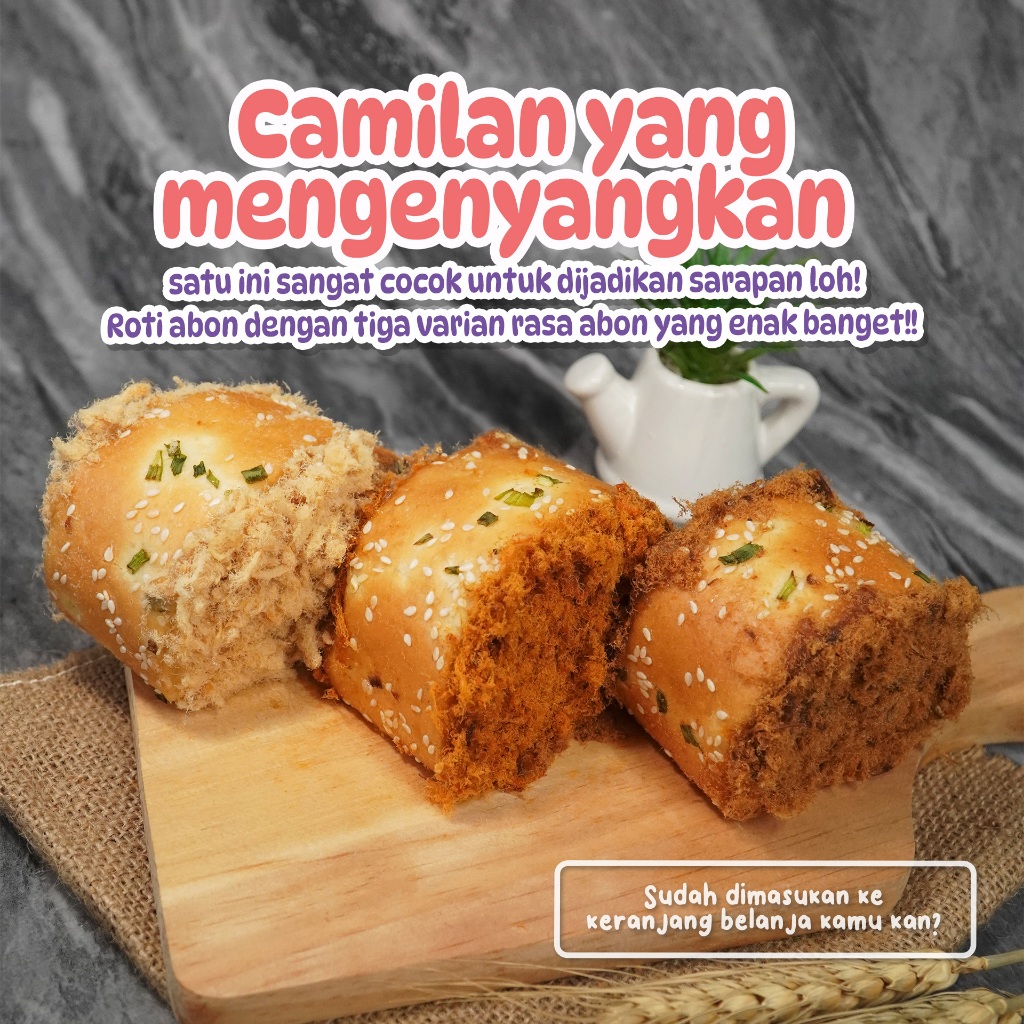 Jual ROTI ABON (ABON AYAM MANIS, ABON AYAM PEDAS dan ABON SAPI GURIH ...
