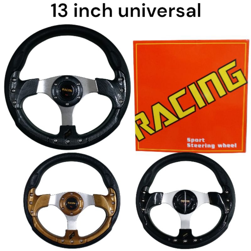 Jual Stir steer Racing Mobil Universal 13 inch MOMO | Shopee Indonesia