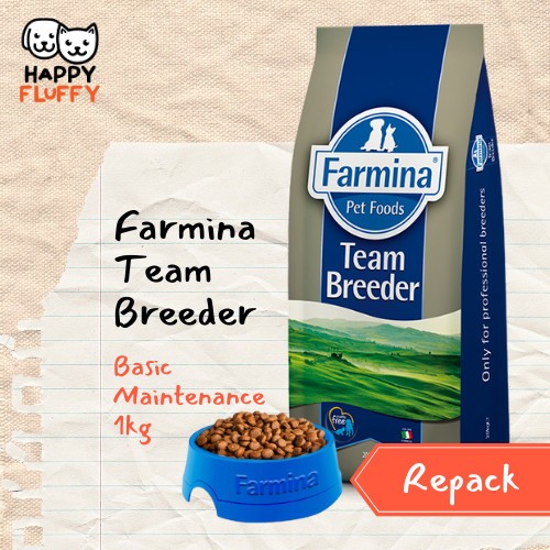 Jual Farmina Team Breeder Basic Maintenance 1kg Repack - Makanan