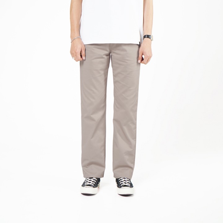 Volkvog Jeans Celana Panjang Chino Moskwa Pria Slim Straight Mocha