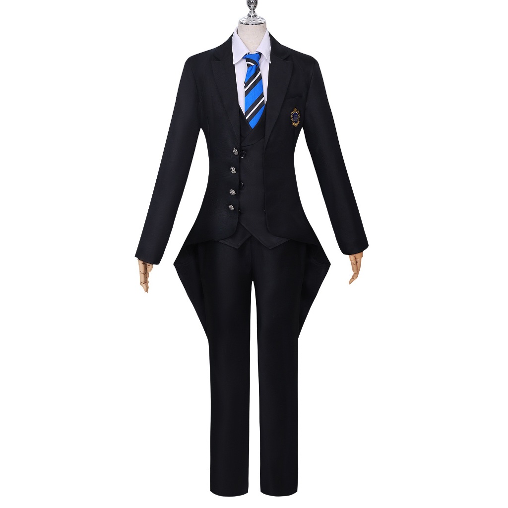 Jual Black Butler Ciel Phantomhive Cosplay Costume School Uniform Wig ...