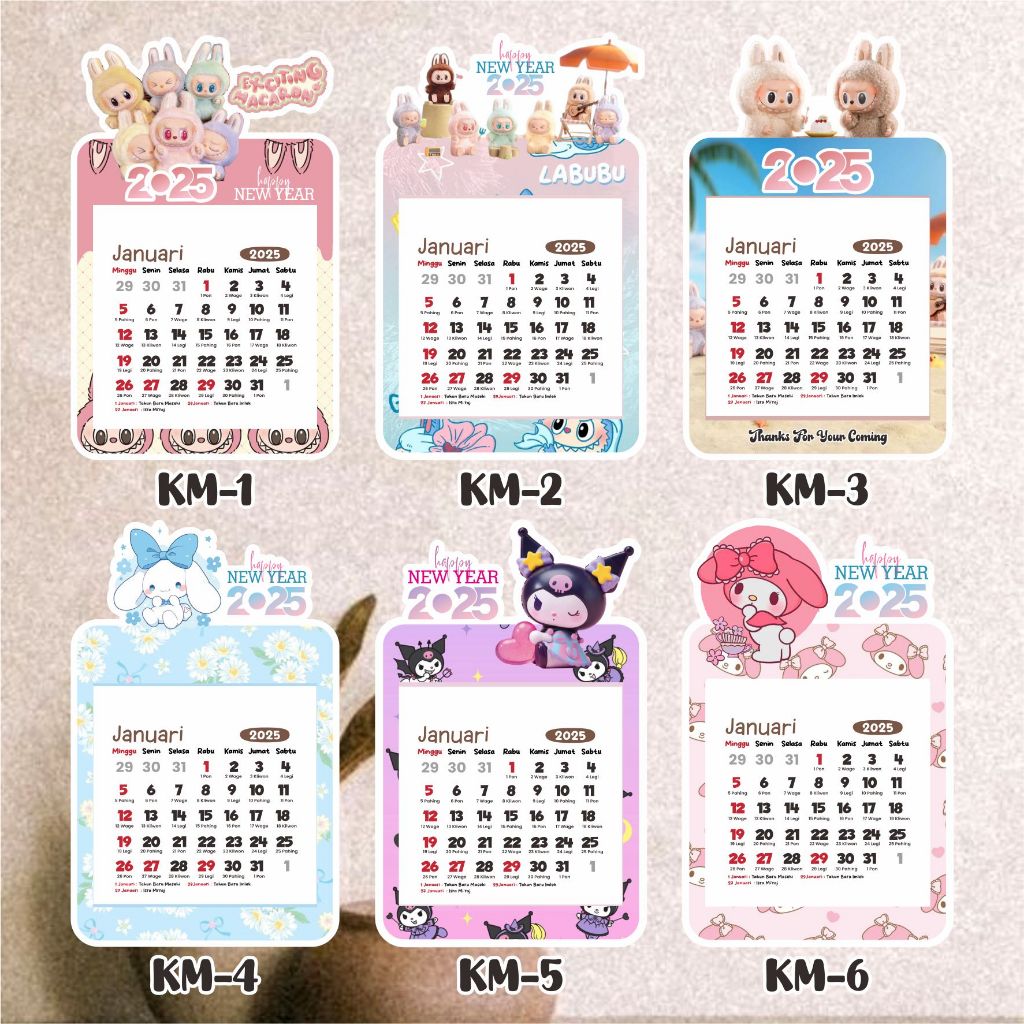 Jual KALENDER MINI MAGNET/KULKAS 2026 READY STOCK | Shopee Indonesia