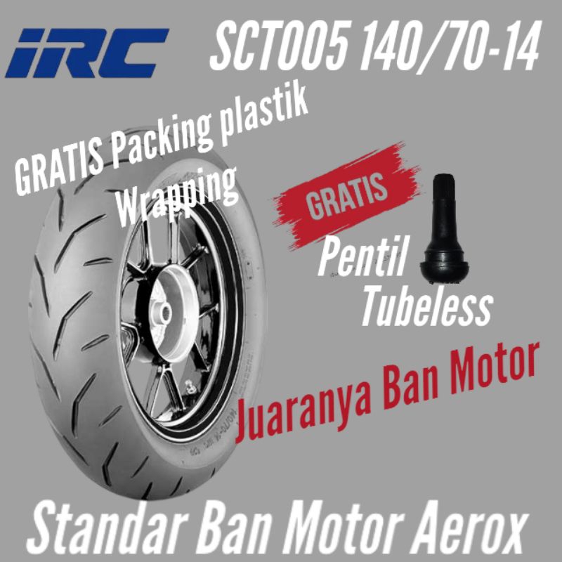 Jual Ban Belakang Motor Yamaha Aerox / IRC SCT005 140 70 Ring 14 ...