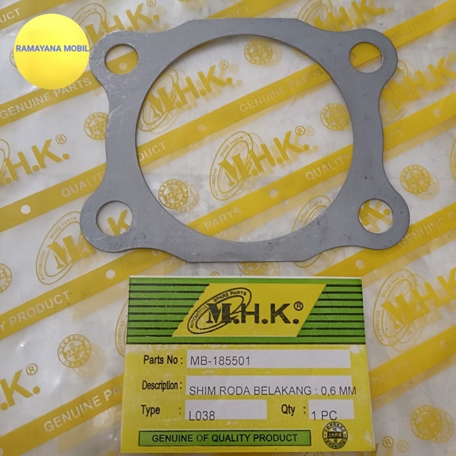Jual PAKING RING SHIM AS RODA BELAKANG TEBAL 0,6 MM , COLT L038,T120 ...