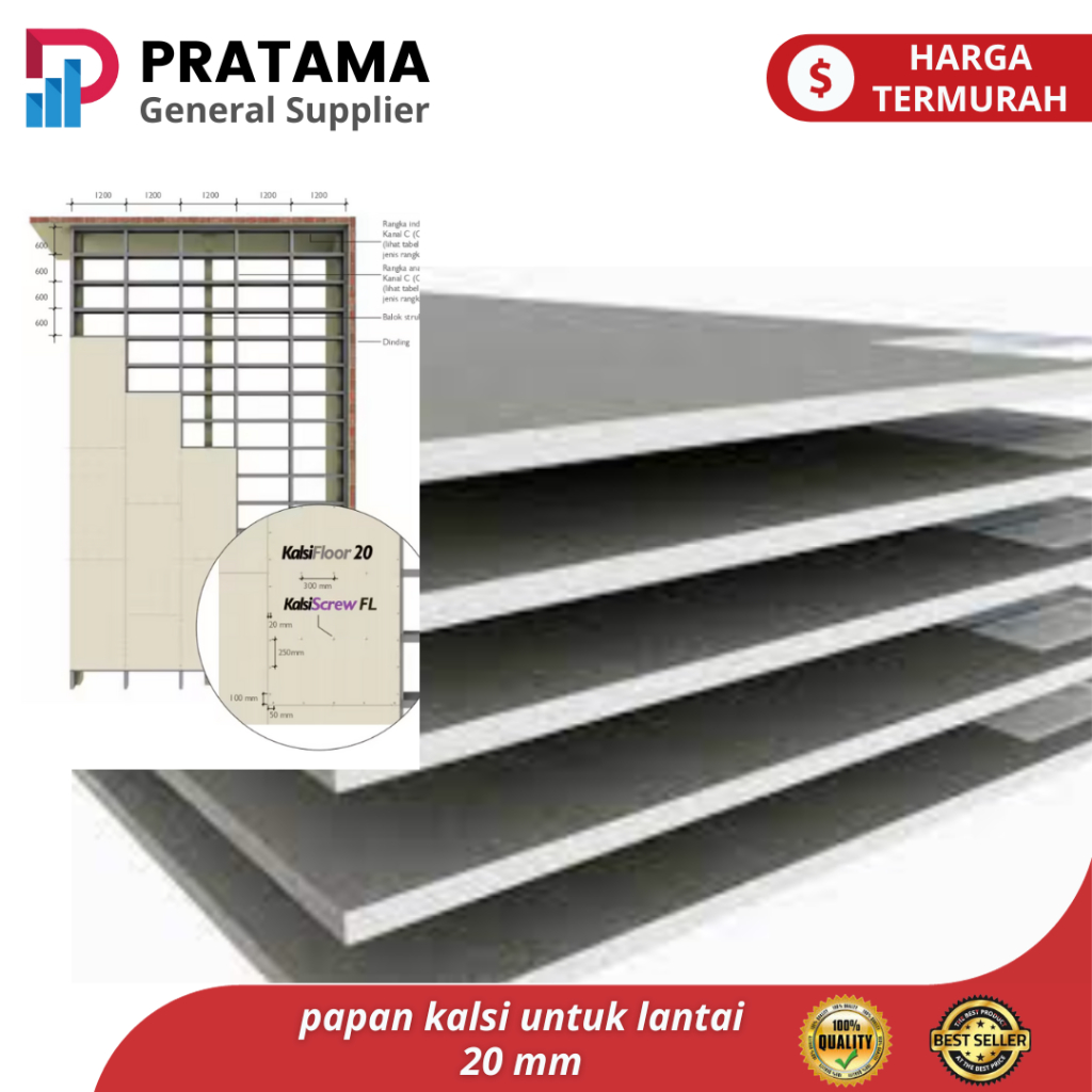 Jual Kalsifloor 20mm Papan Kalsiboard Untuk Lantai Papan Semen