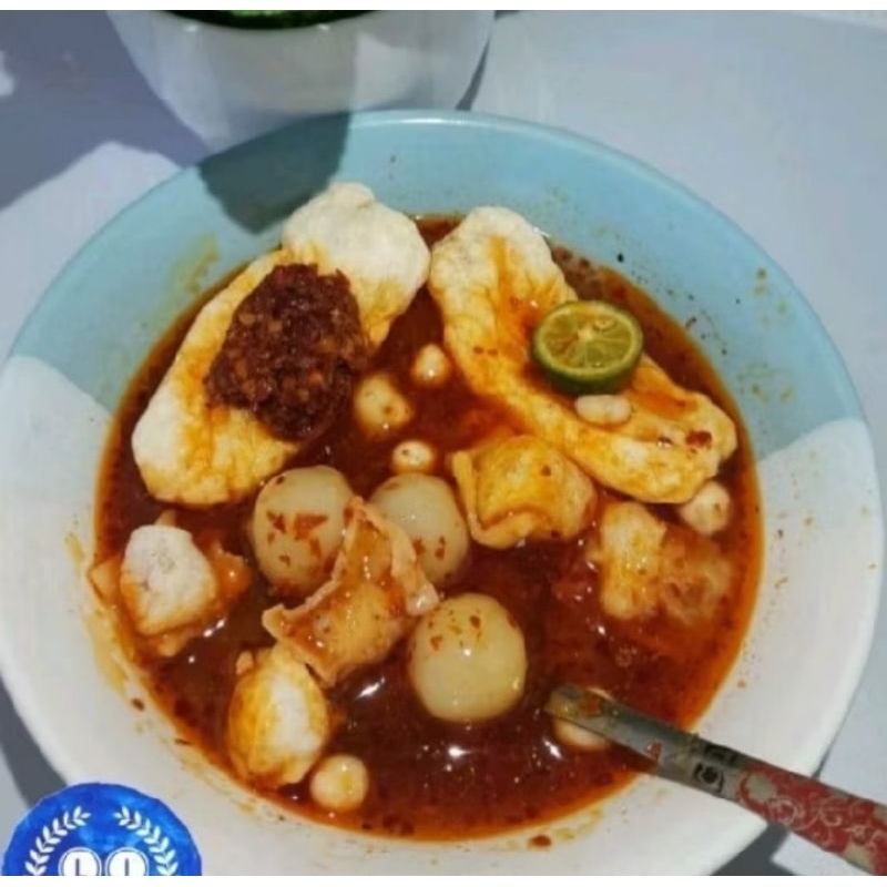 Jual CILOK MINI ISI 6 CHILI OIL KUMPLIT TOPNG / BASO ACI ISI AYAM CHILI ...