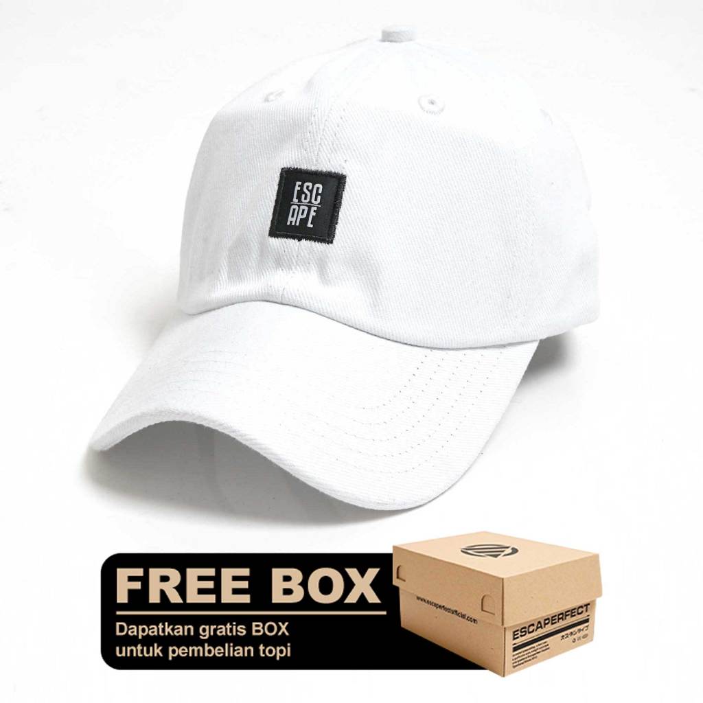 Jual Escaperfect Polo Cap Snow - White Topi Pria | Shopee Indonesia