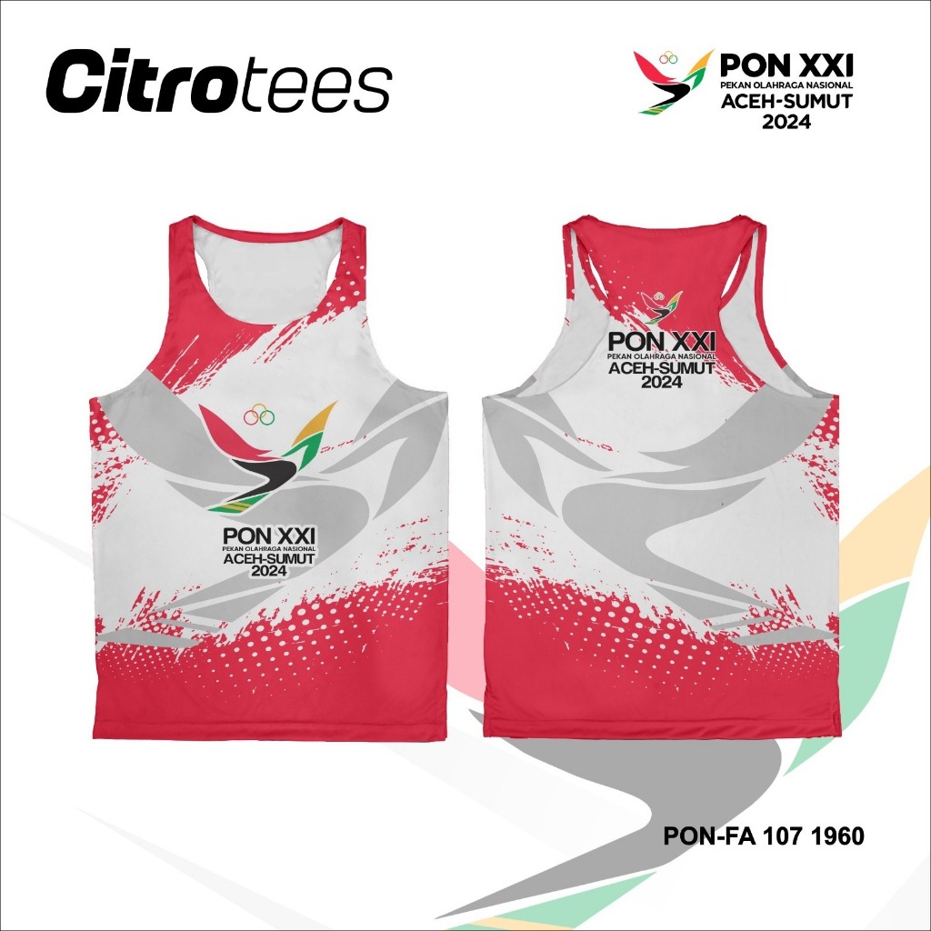 Jual SINGLET JERSEY PON XXI 2024 | JERSEY PEKAN OLAHRAGA NASIONAL FULL ...