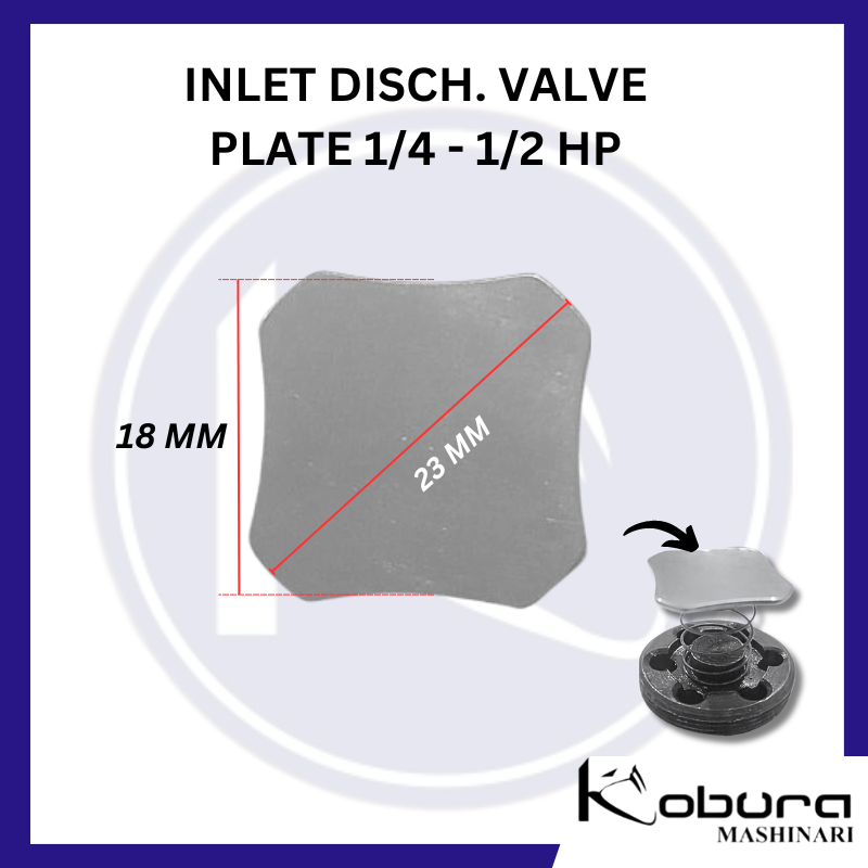 Jual Inlet Discharge Valve Plate 1/4 - 1/2 HP Plat Klep / Valve Plate ...