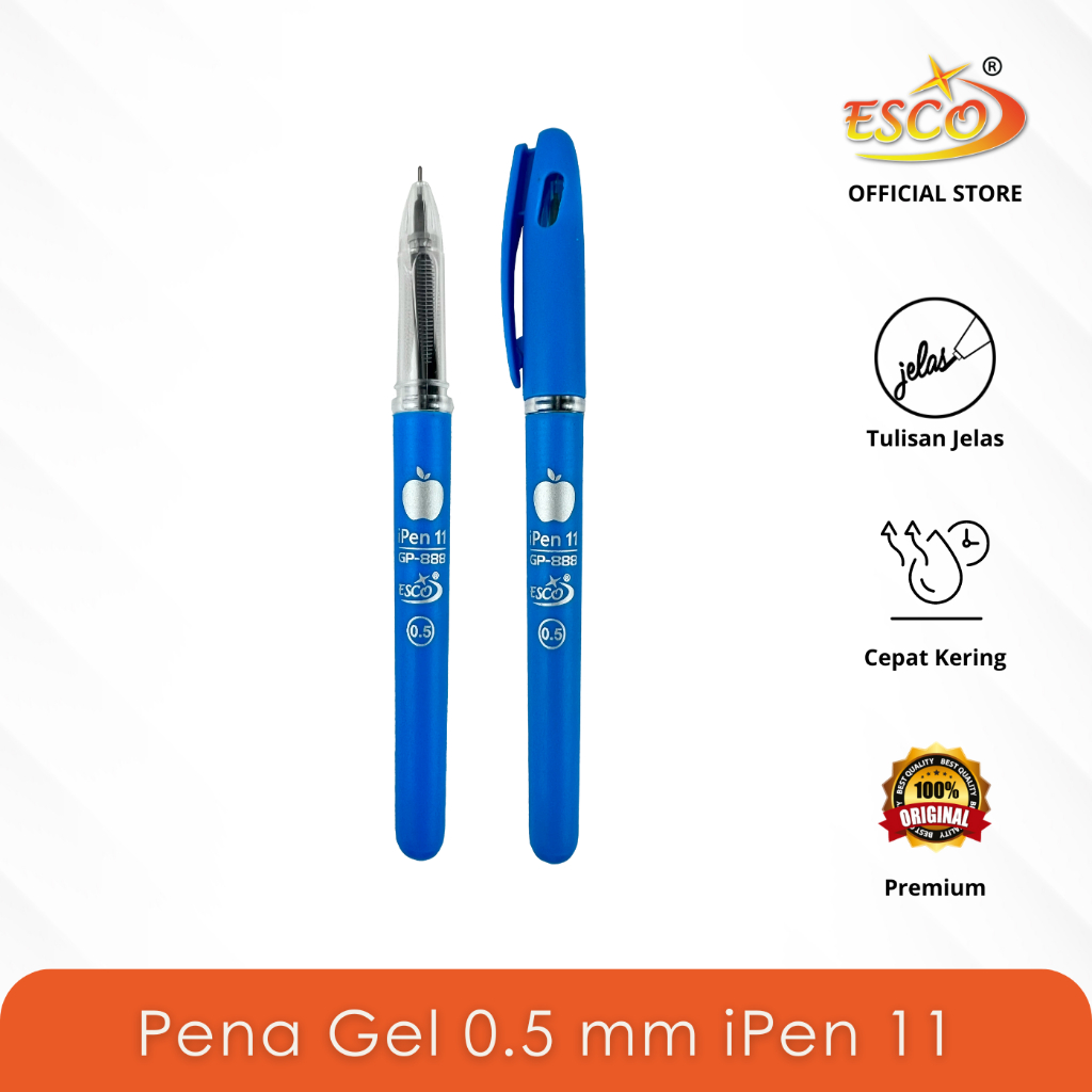 Jual Esco iPen 14 Gel Ink Pen mm Isi 12 Pcs GP-888 Shopee