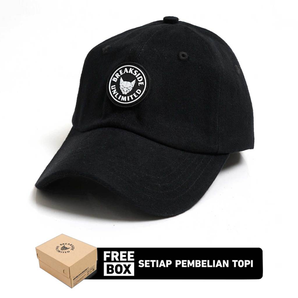 Jual Breakside Polo Cap Current - Black Topi Rafel Pria / Wanita Gratis ...