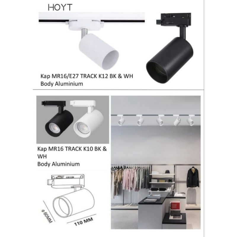 Jual HOYT RELL LAMPU SOROT CAFE SET HALOGEN 5,5W LED PLAFON K12 MR16 ...