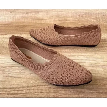 Sepatu Balet Wanita Rajut Import Korea Flatshoes Rajut Import Korea