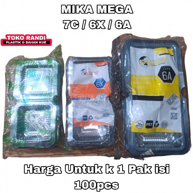 Jual Mika Mega Type 7c / 6x / 6a Isi 100pcs | Shopee Indonesia