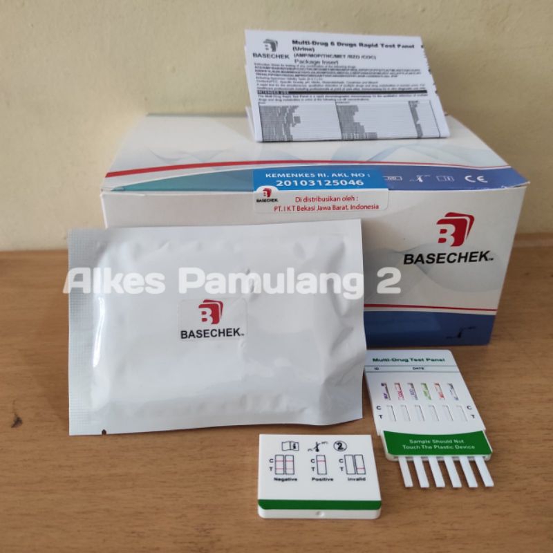 Jual Multi Drug Test 6p Tes Narkoba 6 parameter Basechek isi 25 multi