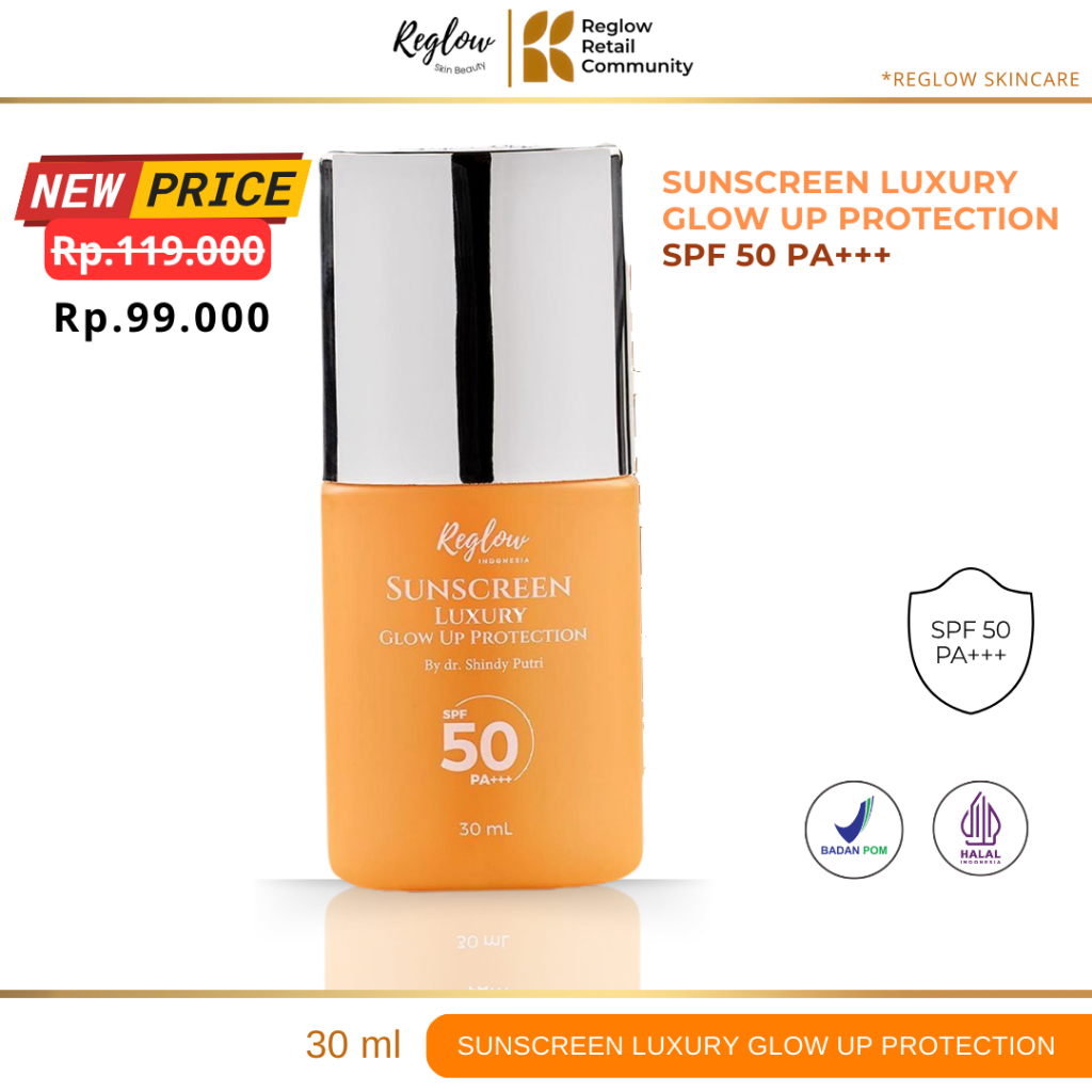 Jual Reglow By Shindy Putri Sunscreen Glow Up Protectiion 3x Ceramide