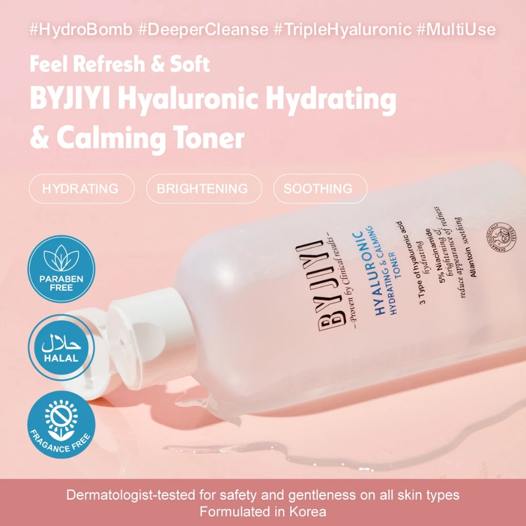 Jual EXP 2026 Toner BYJIYI Hyaluronic Hydrating & Calming Toner 250ml