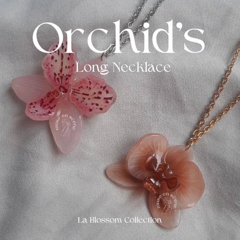 Jual Orchid's Long Necklace ( Long Orchid Necklace / Kalung Panjang ...