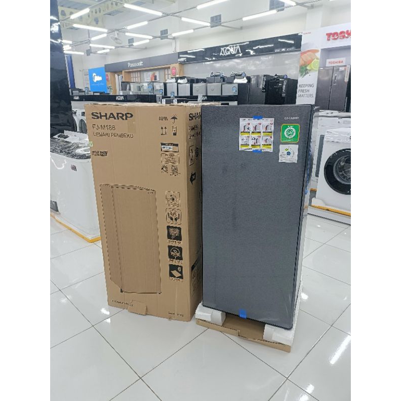 Jual FREEZER SHARP FJ M189N SS 6 RAK | Shopee Indonesia