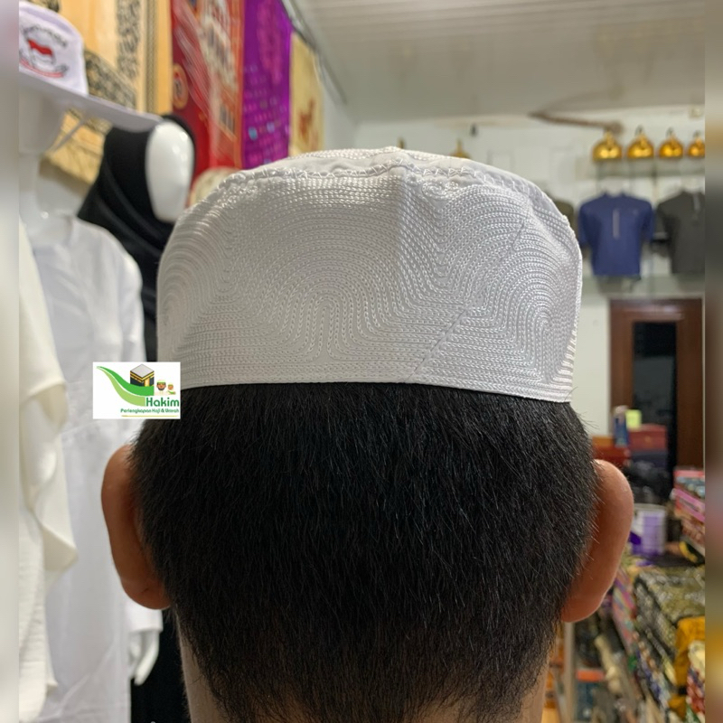 Jual Kopiah Import Madinah Putih Tinggi 7cm Premium ~ Kopiah Madinah ...