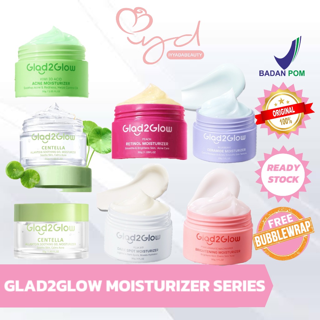 Glad2Glow Moisturizer Series Brightening Hydrating
