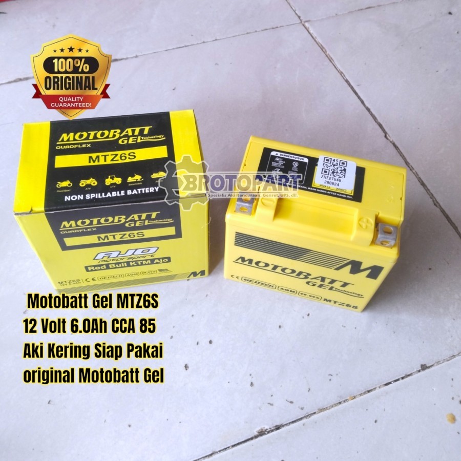 Jual Aki Motor Yamaha Fino Grande, YZF R15 MOTOBATT MTZ6S Aki Kering ...
