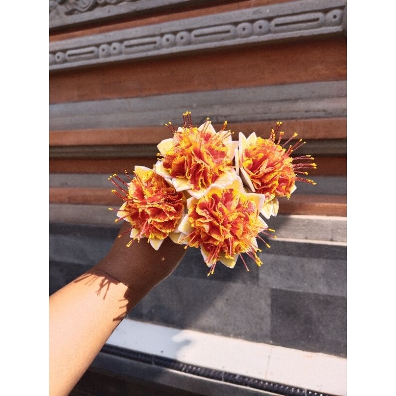 Jual Sumpang Topeng bali/bunga topeng/bunga merak kain | Shopee Indonesia